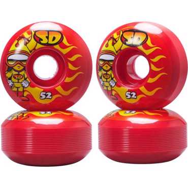 SPEED DEMONS Hot Shot 52mm Wheels - Red SPEED DEMONS Hot Shot 52mm Wheels - Red